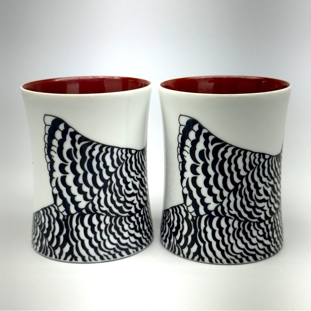 Fitz and Floyd Coq du Villages Chicken Mugs - Picture 2 of 9